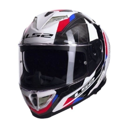 Motoristična čelada LS2 Storm III Sporty (FF818), bela/morda/rdeča