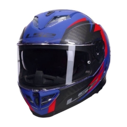 Motoristična čelada LS2 Storm III Dynamo (FF818), modra/rdeča