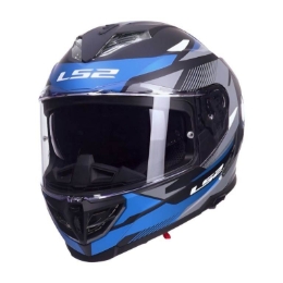 Motoristična čelada LS2 Storm III Komai (FF818), črna/modra