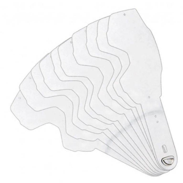 Tear-Off folije za motokros očala LS2 MX Charger/PRO (10 kos)