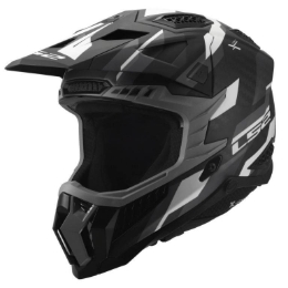 Karbonska motokros čelada LS2 X-Force Phantom (MX703), črna/siva