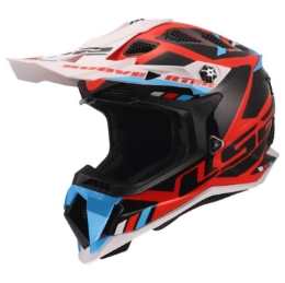 Motokros čelada LS2 Subverter EVO II Stomp (MX700), bela/modra/rdeča