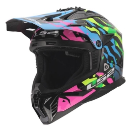 Motokros čelada LS2 Fast EVO II Grotesk (MX708), pisana