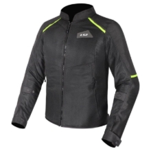 Poletna motoristična jakna LS2 Breeze, črna/rumena