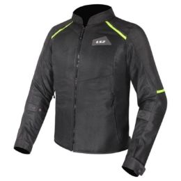 Poletna motoristična jakna LS2 Breeze, črna/rumena