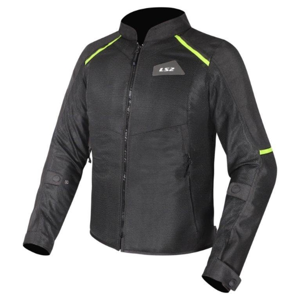 Poletna motoristična jakna LS2 Breeze, črna/rumena