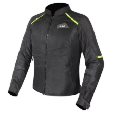 Poletna ženska motoristična jakna LS2 Breeze, črna/rumena