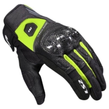 Poletne motoristične rokavice LS2 Atom, črne/rumene
