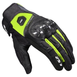 Poletne motoristične rokavice LS2 Atom, črne/rumene