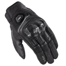 Poletne motoristične rokavice LS2 Atom, črne