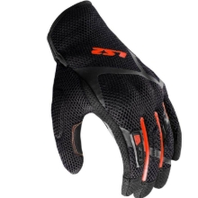 Poletne motoristične rokavice LS2 Ray II, črne/rdeče