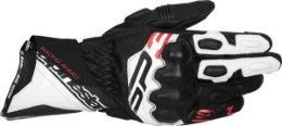 Športne motoristične rokavice Alpinestars SP-3, črne/bele