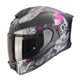 Integralna čelada Scorpion EXO-530 AIR HADJI, mat črna/roza