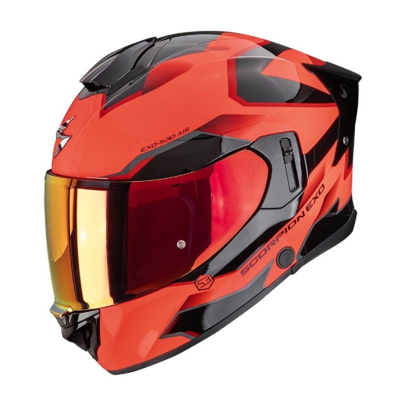 Integralna čelada Scorpion EXO-530 AIR CLIP, rdeča/črna