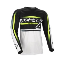 Motokros majica ACERBIS MX Linear Lugo, črna/bela