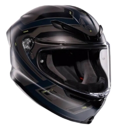 Športna čelada za motor AGV K6 S Enhance, mat siva/rumena