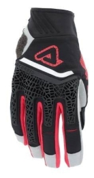 Motokros rokavice ACERBIS Enduro Pro, črne/rdeče