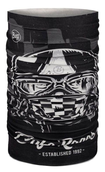 Večnamenska ovratna ruta BUFF Original Ecostretch Reit Black
