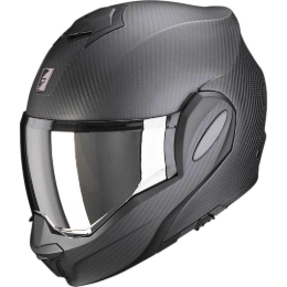 Karbonska preklopna motoristična čelada Scorpion EXO-Tech EVO, mat črna