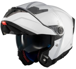 Preklopna motoristična čelada MT Helmets Atom 2 SV PURE, bela
