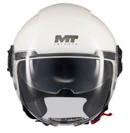 Jet čelada za skuter MT Helmets VIALE SV S PURE A0, bela