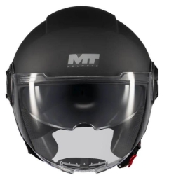 Jet čelada za skuter MT Helmets VIALE SV S PURE A1, mat črna