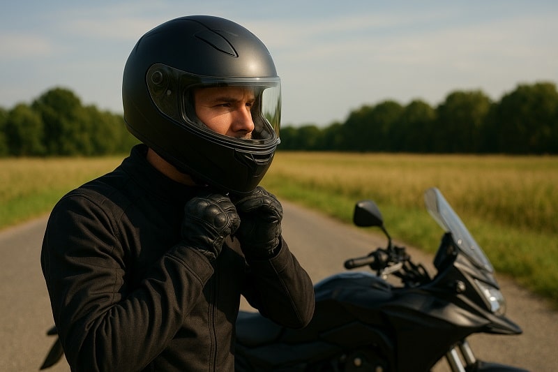 motoristična čelada
